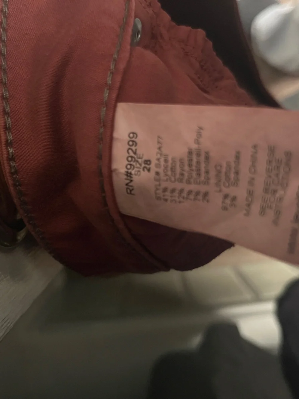 Level 99 Skinny Jeans in Rust